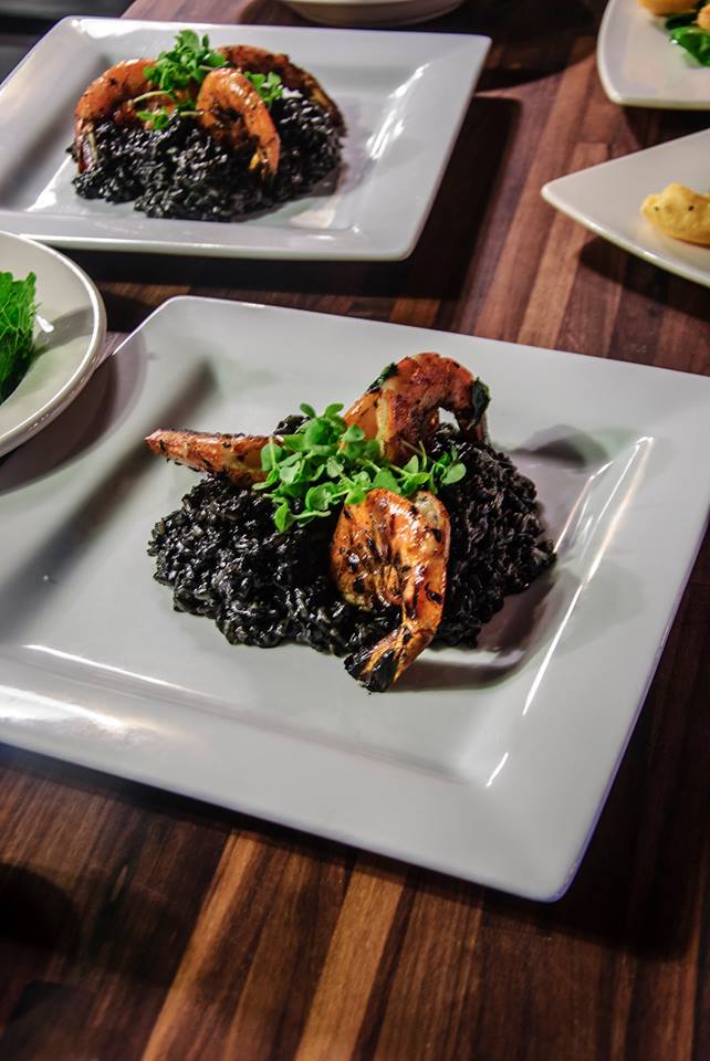 Squid Ink Risotto at Cuadra 32