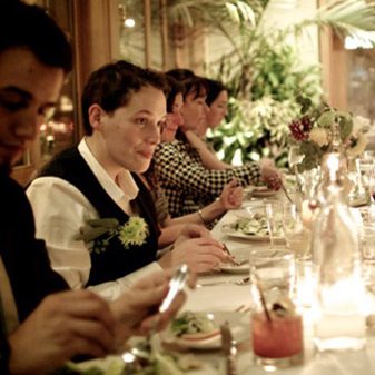 Diners enjoy a meal at Cafe Flora. This year, the vegetarian hotspot will once again host its annual Thanksgiving dinner. Photo courtesy of Cafe Flora.